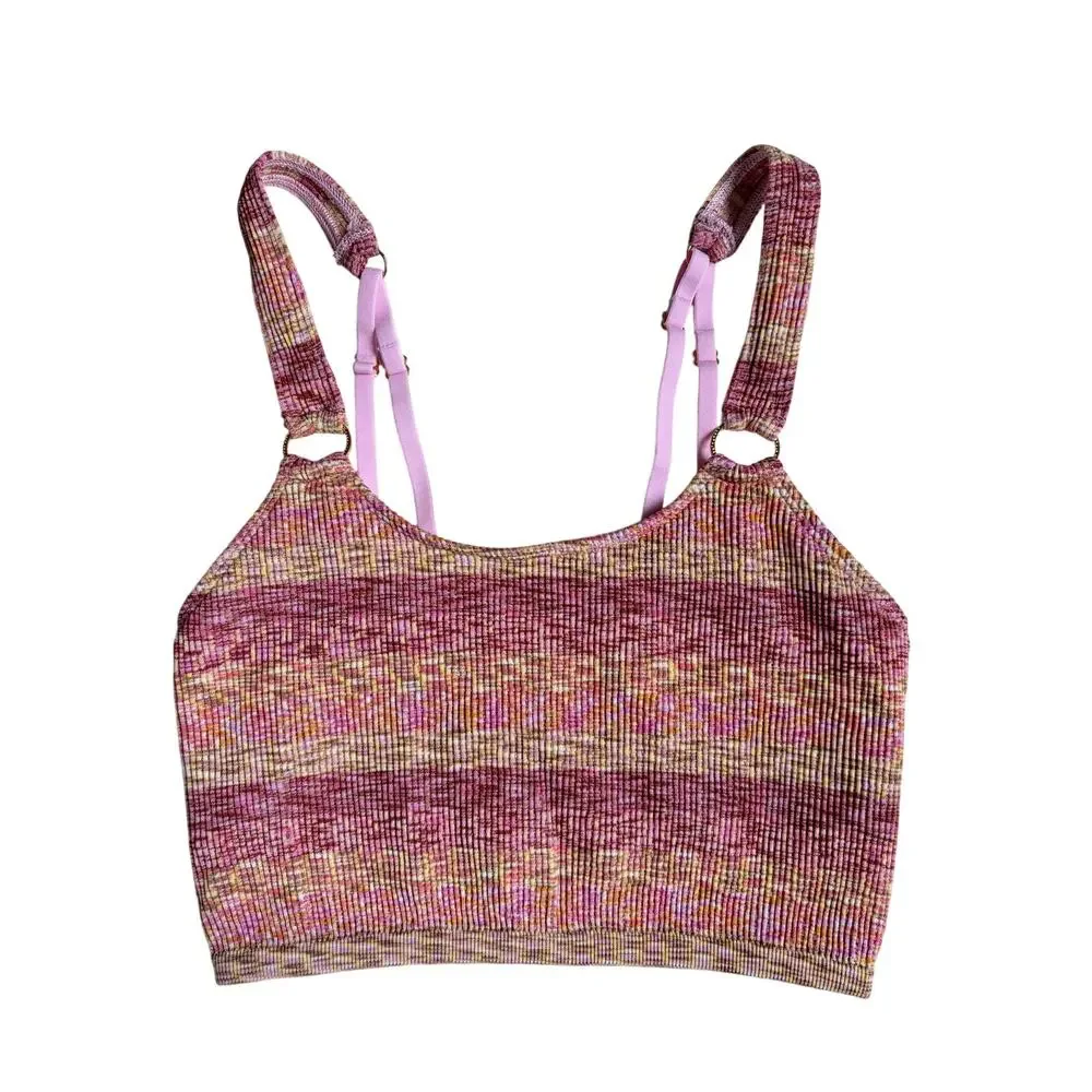 aerie Cropped Tank / Bra Top (Pink) - Size Small